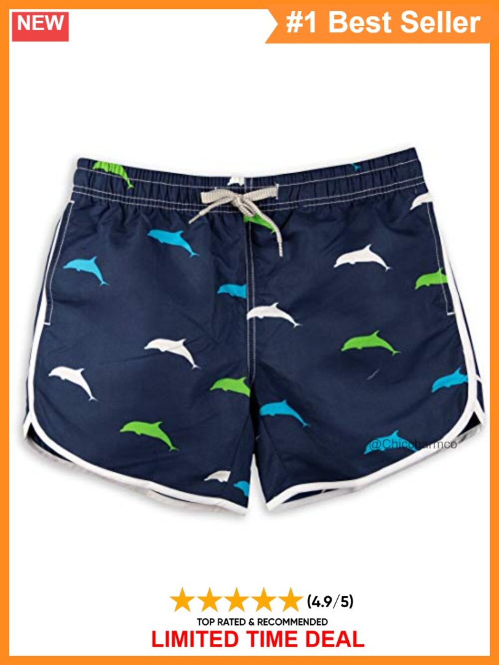 Womens Quick Dry Board Shorts Drawstring Swim Trunks Beach